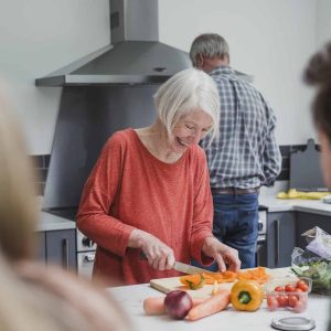 Family Cooking A Meal Together